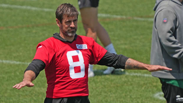 New York Jets quarterback Aaron Rodgers
